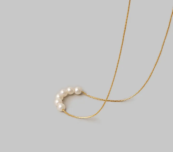 Ocean Whisper Pearl Necklace