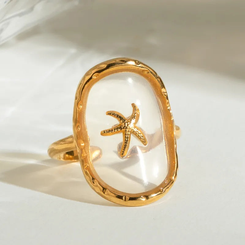 Ocean Breeze Starfish Open Ring
