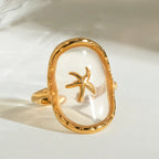 Ocean Breeze Starfish Open Ring